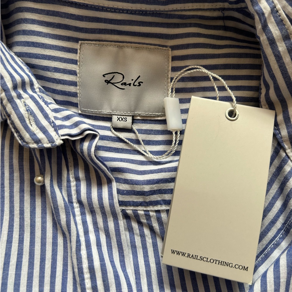 Nwt Rails Taylor Florence Stripe Button Down Shir… - image 7